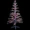 6ft. Pre-Lit White Cascade Twig Artificial Christmas Tree, Multicolor Lights